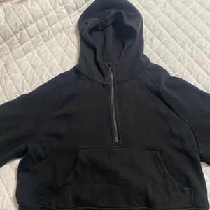 Scuba oversized half-zip hoodie
